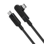 ACEFAST C5-03 USB-C to USB-C 100W right angled aluminum alloy charging data cable - imagine 3