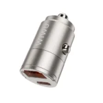 Wiwu Nano Series 30W Fast Car Charger Wi-QC028 USC-A+USB-C - imagine 4