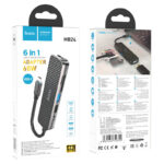 HOCO HB24 Easy display Type-C multifunction adapter(HDMI+USB3.0+USB2.0+SD+TF+PD) - imagine 4