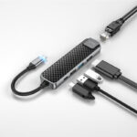 Hoco HB23 Type-C adapter(HDMI+USB3.0+USB2.0+RJ45+PD) - imagine 3