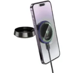 Hoco HW33 Metal ring magnetic wireless fast charging car holder(center console)