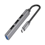 Hoco HB26 4 in 1 adapter(Type-C to USB3.0+USB2.0*3) - imagine 3