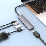 Hoco HB27 Type-C multi-function converter(HDTV+USB3.0+USB2.0*2+PD) - imagine 2