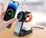 HOCO CQ3 Motorcycle folding 3-in-1 magnetic wireless fast charger