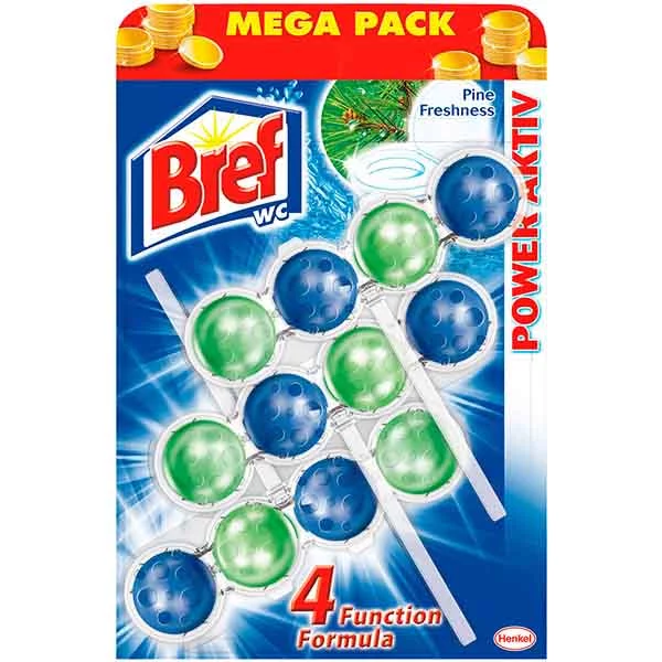Odorizant WC BREF Power Aktiv, Pin, 3 buc