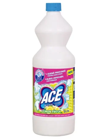 Inalbitor de rufe ACE Lemon, lichid, pentru tesaturi albe, 1000 ml