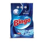Detergent pudră uscat BINGO 2în1, pentru rufe albe, pentru spălare automată, 3 kg