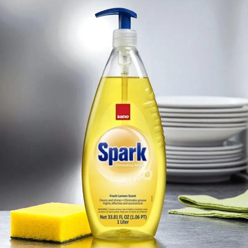 Solutie pentru spalat vase SANO Spark Lemon, lamaie, 1 L
