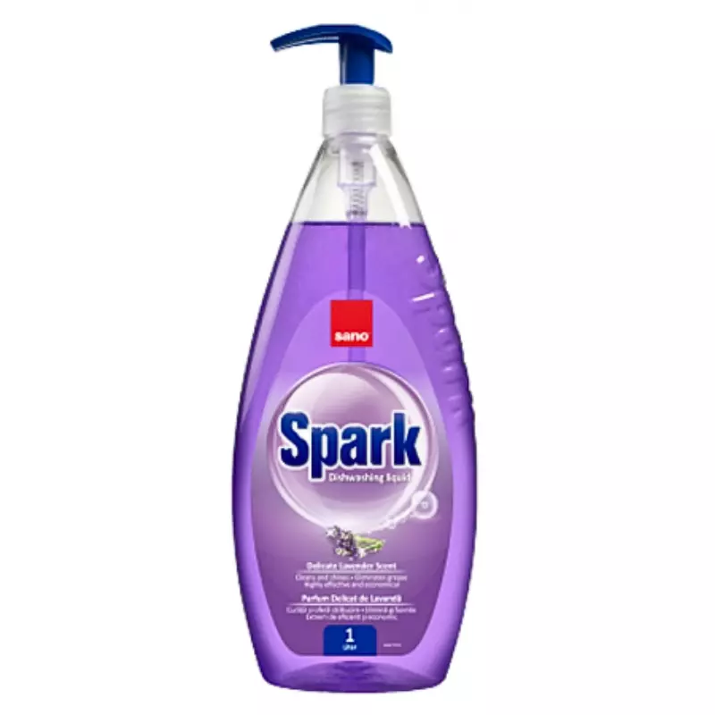 Solutie pentru spalat vase SANO Spark Lavender, levantica, 1 L
