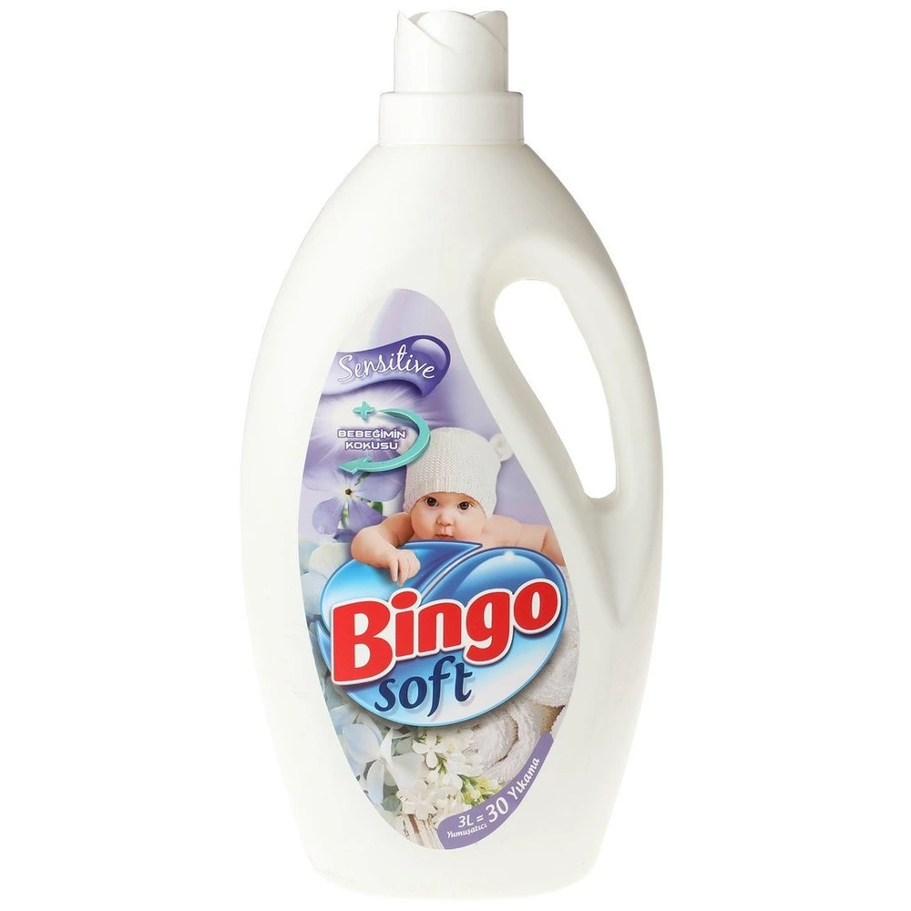 Clătitor de rufe BINGO Soft Sensitive, pentru copii, hipoalergenic, 3 L