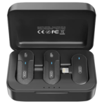 XO MKF09B Lightning Self-charging Compartment One to Two Low Latency Wireless Lavalier Microphone - imagine 3