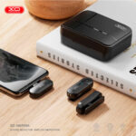 XO MKF09A  Type-C with Charging Compartment One Tow Two Low Latency Wireless Lavalier Microphone - imagine 3