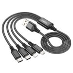 HOCO X76 4-in-1 Super charging cable(Type-C+Type-C+Lightning+Micro) - imagine 2