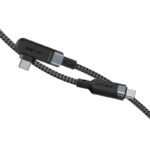 ACEFAST C5-03 USB-C to USB-C 100W right angled aluminum alloy charging data cable - imagine 4