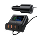 ACEFAST B8 digital display car HUB charger - imagine 4