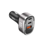 XO CC61 Smart Car Charger (Apple Output) 100W /USB-A(30W)+Type-C(45W)+Lightning(25W) - imagine 2
