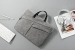XO CB05 Dark grey laptop bag 15 inches (PU material, sheepskin material) - imagine 3