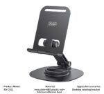 XO C151 Metal 360° Rotating Desktop Cell Phone Holder - imagine 4