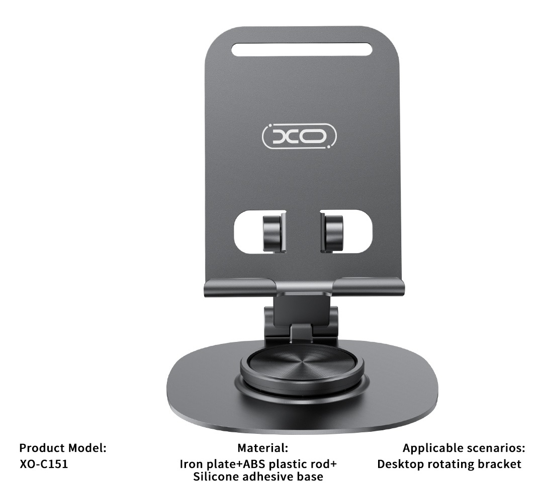 449749429_485935530614973_403997052003249852_n-2.jpg XO C151 Metal 360° Rotating Desktop Cell Phone Holder - imagine 1