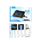 HOCO DH19 Cool RGB notebook cooling stand - imagine 4