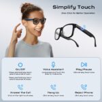 XO E12 PRO AI Translation Smart Audio Glasses Photochromic Blue Light Protection Lenses (Dual-Side Power On)