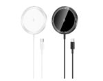 XO CX037 iPhone Magnetic Metal 15W 3-in-1 Wireless Charger 1.2M (With Iron Piece) - imagine 3