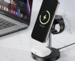 XO CX038 Desktop Holder 15W 3-in-1 Wireless Charger (with Iron Piece)