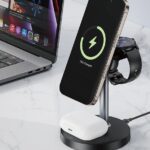 XO CX038 Desktop Holder 15W 3-in-1 Wireless Charger (with Iron Piece)