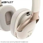 AceFast H2 active noise canceling Bluetooth headphones,milky white - imagine 5
