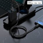 ACEFAST C1-02 USB-A to Lightning aluminum alloy charging data cable - imagine 5