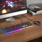 HOCO GM11 Terrific glowing gaming keyboard and mouse set(russian version) - imagine 5