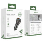 ACEFAST B6 metal car charger 63W (USB-A+USB-C) with digital display transparent - imagine 5