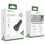 ACEFAST B7 metal car charger 45W (USB-A + USB-A) with digital display - imagine 5