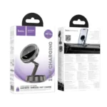 Hoco HW33 Metal ring magnetic wireless fast charging car holder(center console) - imagine 3