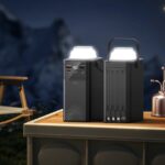 XO PR287 PD20W+QC22.5W Three Inputs and Six Outputs Comes with Four Cables + Lighting Fast Charging Mobile Power 80000mAh