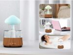 XO HF10 Raining Clouds Colorful Lights Humidifier Aromatherapy Diffuser (EU) - imagine 2