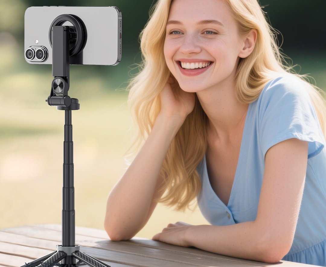 525201758_760120299863160_1208161587705576337_n-1.jpg XO SS25 Multi-functional Mini Bluetooth Magnetic Selfie Stick/Desktop Selfie Holder/Photo Booster/Mobile Phone Holder - imagine 1