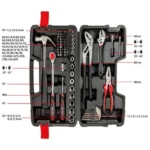 Set de scule de mana TOP TOOLS 1/4, 1/2, (81 articole) - imagine 2