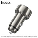 HOCO Z50 Leader 48W dual-port PD30W+QC3.0 car charger with digital display+set cable - imagine 2