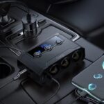 Hoco Z64 Anshun 240W digital display 3-in-1 cigarette lighter(2C2A) car charger