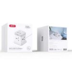 XO WL20 (EU) 20W fast charging square plug 4AC jack+USB-A+1USB-C - imagine 4