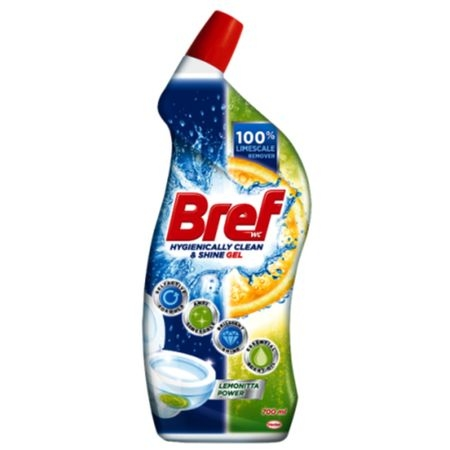 Soutie pentru improspatat BREF Hygiene Gel, Lemon, 700 ml