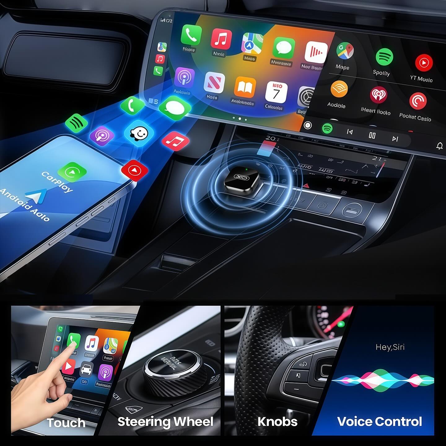 598547773_18072365312461148_7997172428817278792_n-2.jpg XO CZ026 mini Carplay in-car screen projector - imagine 1