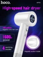 HOCO HP10 high-speed negative ion hair dryer with digital display(EU) - imagine 2