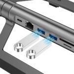 Wiwu 2 in1 laptop stand & Hub A821CH - imagine 10