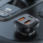 ACEFAST B9 66W(2USB-A+USB-C) three port metal car charger - imagine 6