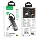 Hoco HB23 Type-C adapter(HDMI+USB3.0+USB2.0+RJ45+PD) - imagine 6