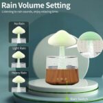 XO HF10 Raining Clouds Colorful Lights Humidifier Aromatherapy Diffuser (EU) - imagine 3