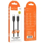 Hoco X115 Surpass 60W fast charging data cable Type-c to Type-c — изображение 3