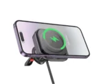 HOCO HW23 Might retractable magnetic wireless fast charging car holder(air outlet)